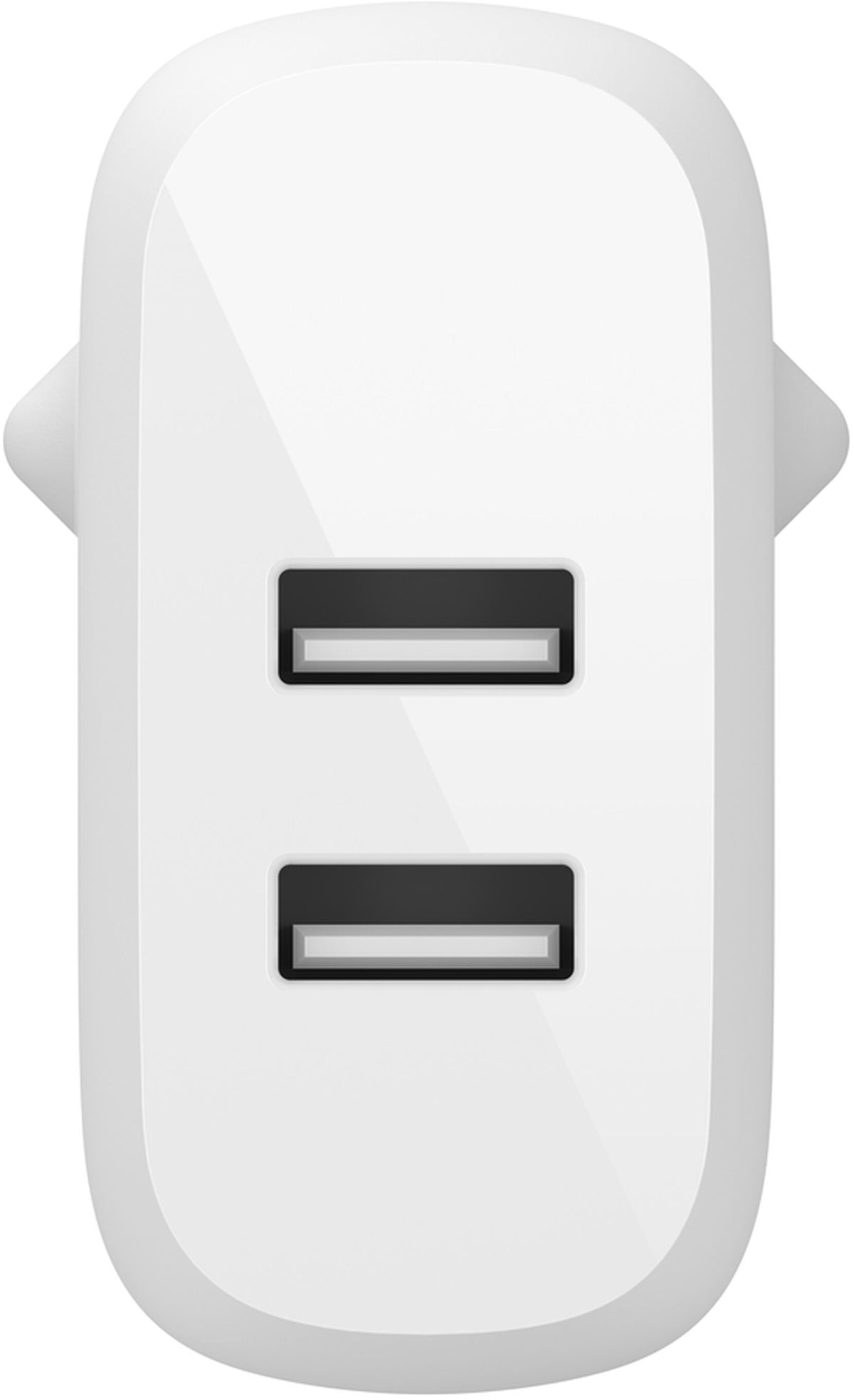 Belkin BoostCharge Dual USB-C kábeles hálózati töltő, 24W, 2.4A, 2 x USB-A, Fehér WCE001vf1MWH