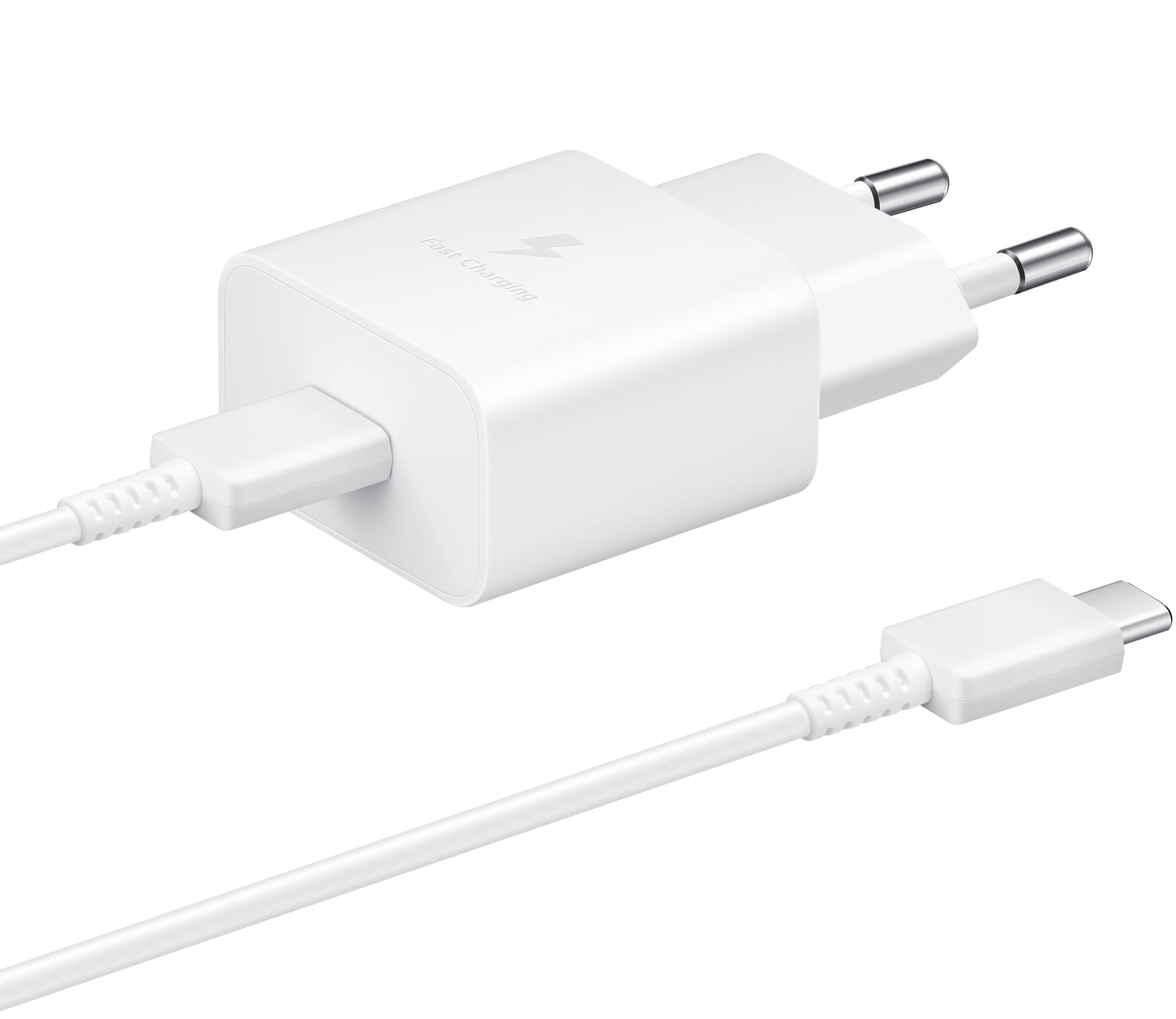 Samsung USB-C hálózati töltő USB-C kábellel, 15W, 2A, 1 x USB-C, fehér EP-T1510XWEGEU