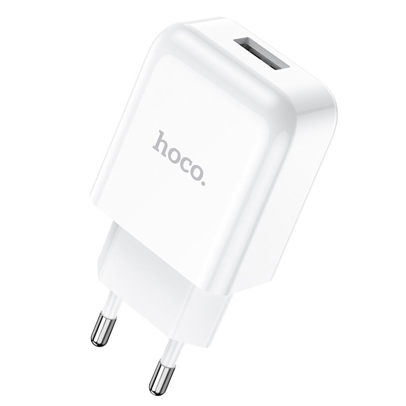 HOCO N2 Lightning kábel hálózati töltő, 10W, 2A, 1 x USB-A, Fehér