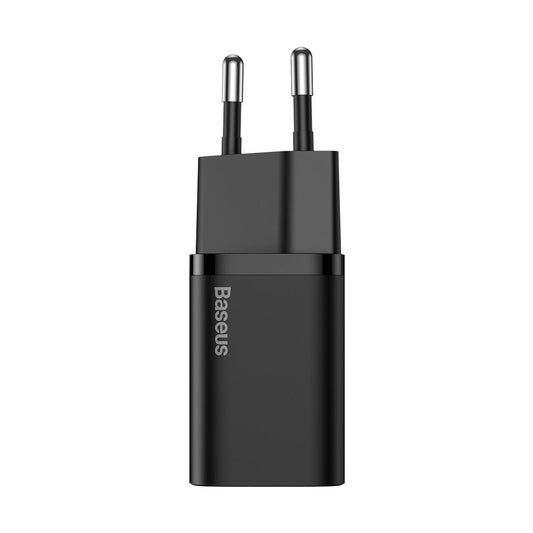Baseus Super Si USB-C Network Charger with USB-C Cable, 25W, 3A, 1 x USB-C, Black TZCCCSUP-L01