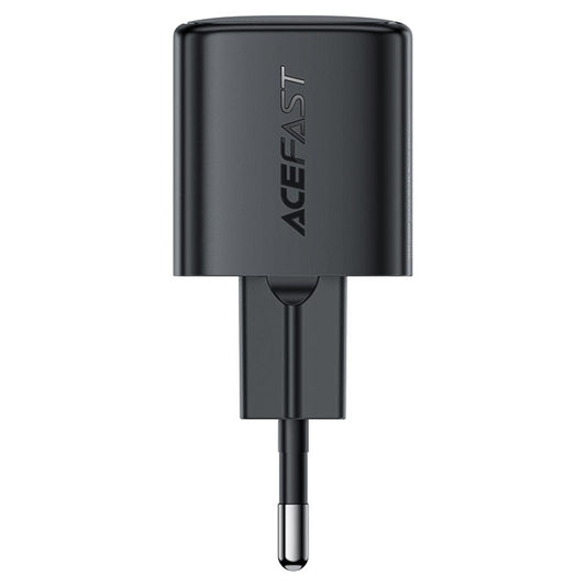 Hálózati töltő USB-C kábellel Acefast A118, 30W, 3A, 1 x USB-C, Fekete
