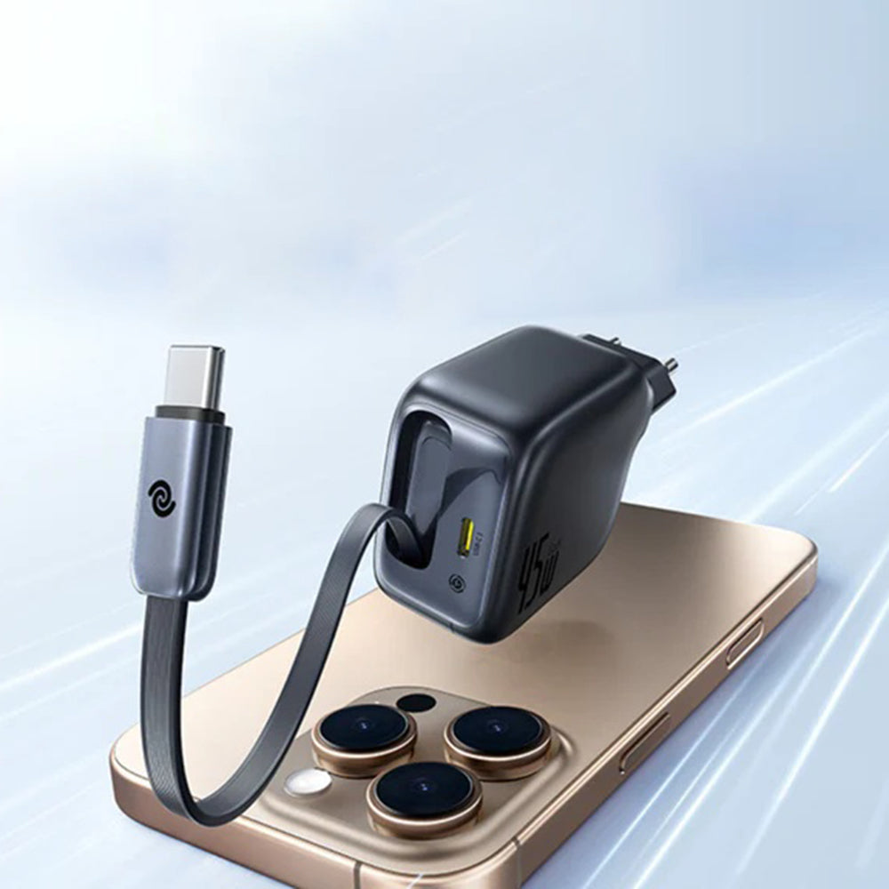 Baseus EnerCore CJ11 USB-C hálózati töltő, 45W, 3A, 1 x USB-C, fekete Z0004800