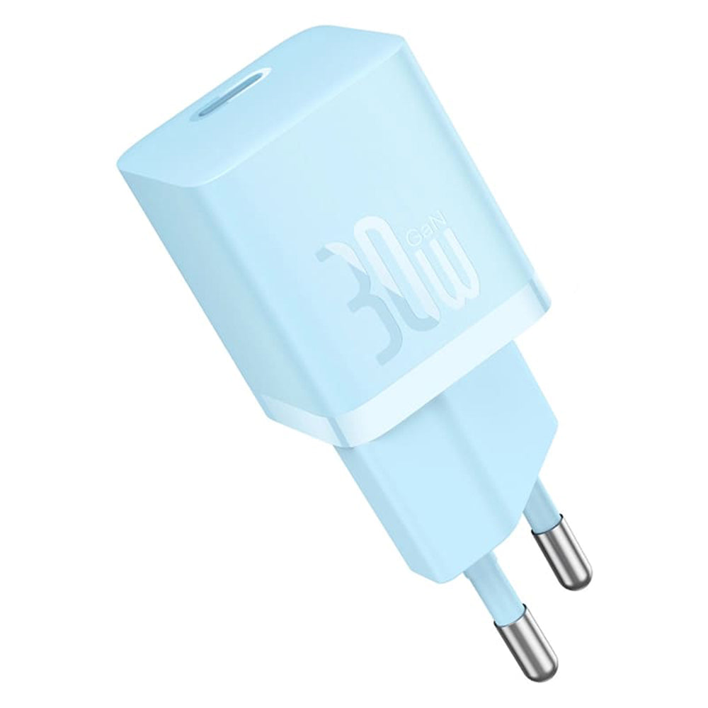 Baseus GaN Mini 1C USB-C hálózati töltő, 30W, 3A, 1 x USB-C, kék P10110902313-00