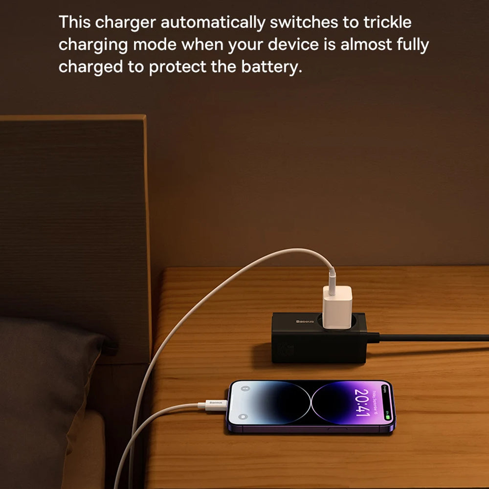 Baseus GaN Mini 1C USB-C hálózati töltő, 30W, 3A, 1 x USB-C, kék P10110902313-00