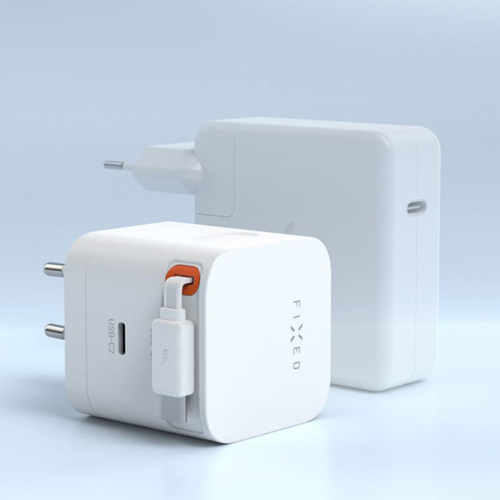 Fixed USB-C kábelhálózati töltő, 65W, 3.25A, 1 x USB-C, Fekete
