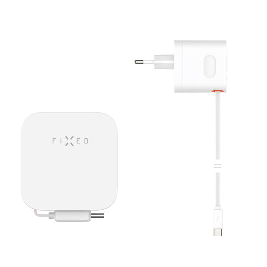 Fixed USB-C kábelhálózati töltő, 65W, 3.25A, 1 x USB-C, Fekete