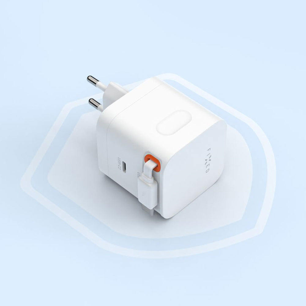 Fixed USB-C kábelhálózati töltő, 65W, 3.25A, 1 x USB-C, Fekete