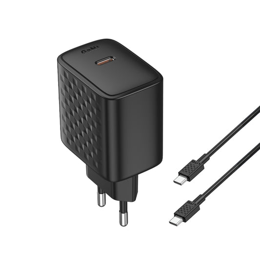 Hálózati töltő USB-C kábellel Lito LC20T, 45W, 3A, 1 x USB-C, Fekete
