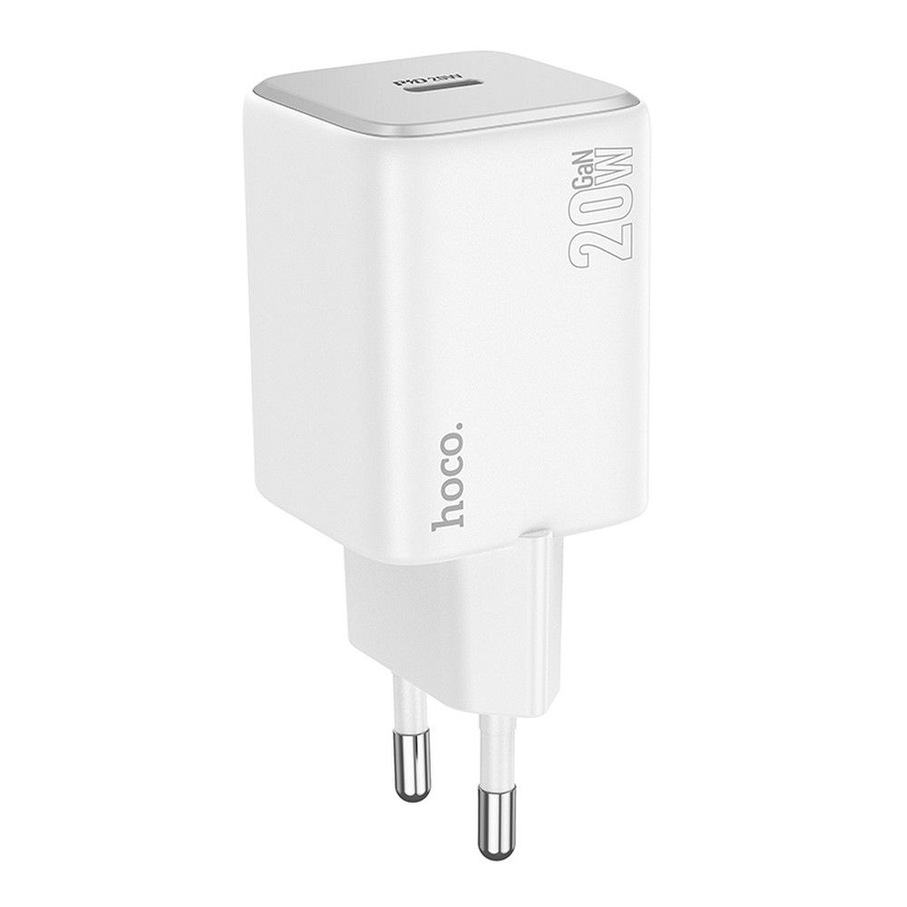 HOCO N40 hálózati töltő, 20W, 3A, 1 x USB-C, Fehér
