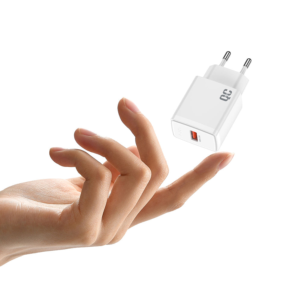 Lito LC08 hálózati töltő, 18W, 3A, 1 x USB-A, Fehér