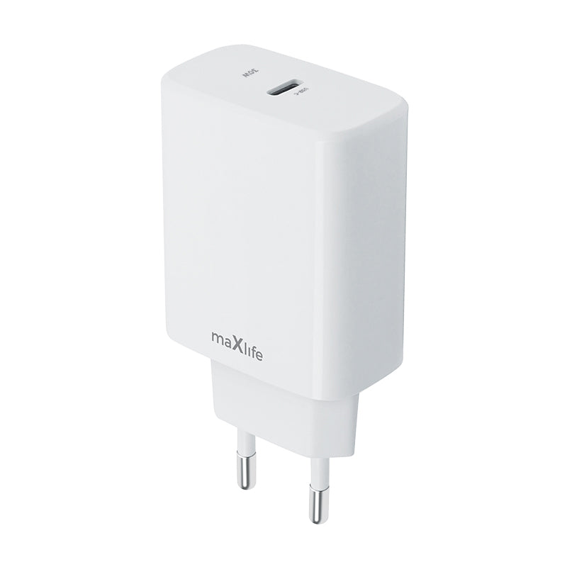 MaXlife MXTC-10-30C hálózati töltő, 30W, 3A, 1 x USB-C, fehér