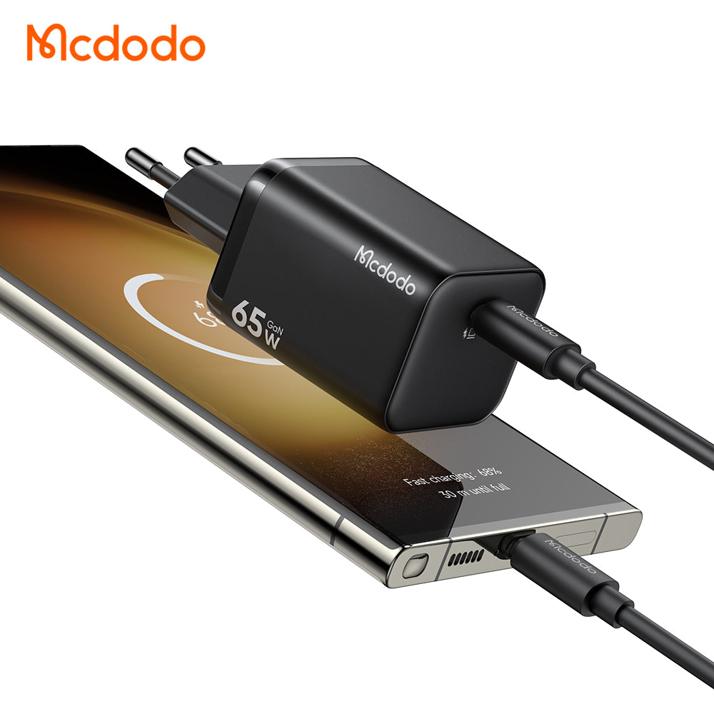 McDodo CH-0850 Ultimate Mini Network Charger, 65W, 3.25A, 1 x USB-C, Black