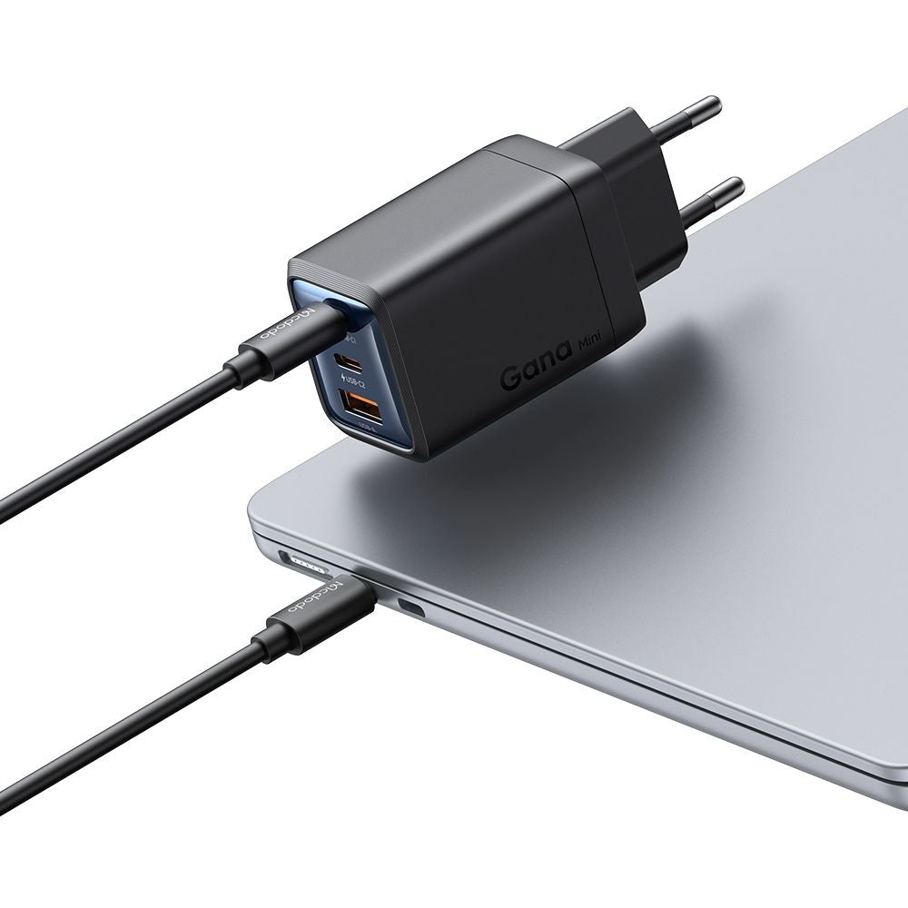 McDodo CH-0970 Gana Mini hálózati töltő, 67W, 3A, 1 x USB-A - 2 x USB-C, fekete
