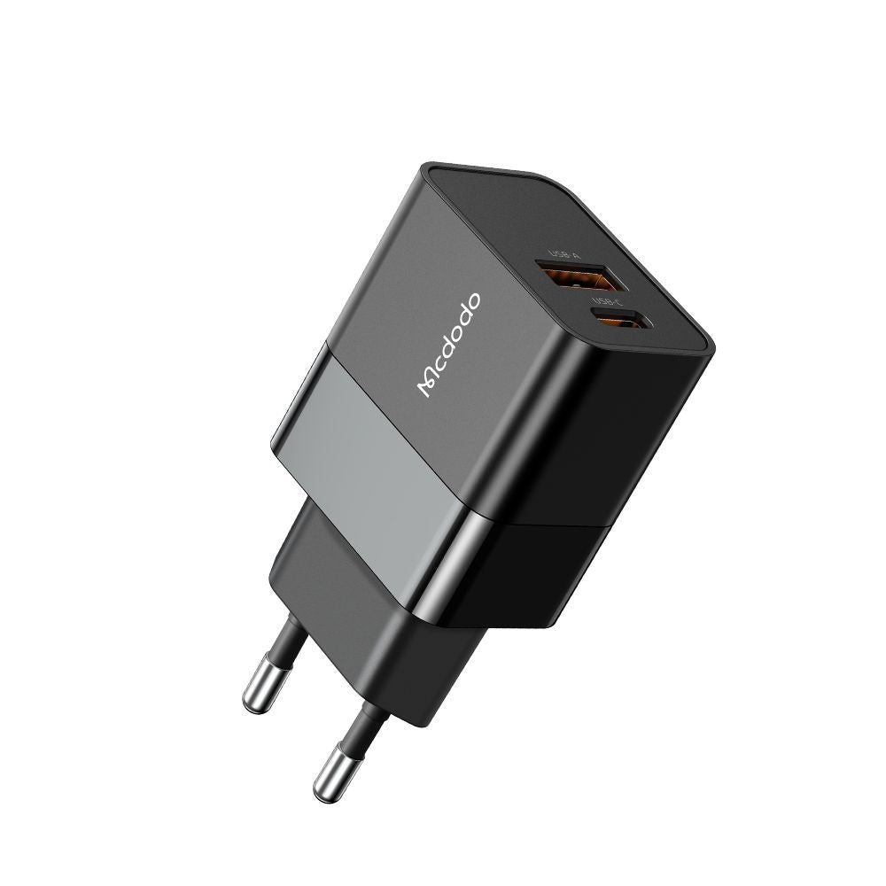 McDodo CH-1951 Hydrogen hálózati töltő, 20W, 3A, 1 x USB-A - 1 x USB-C, fekete