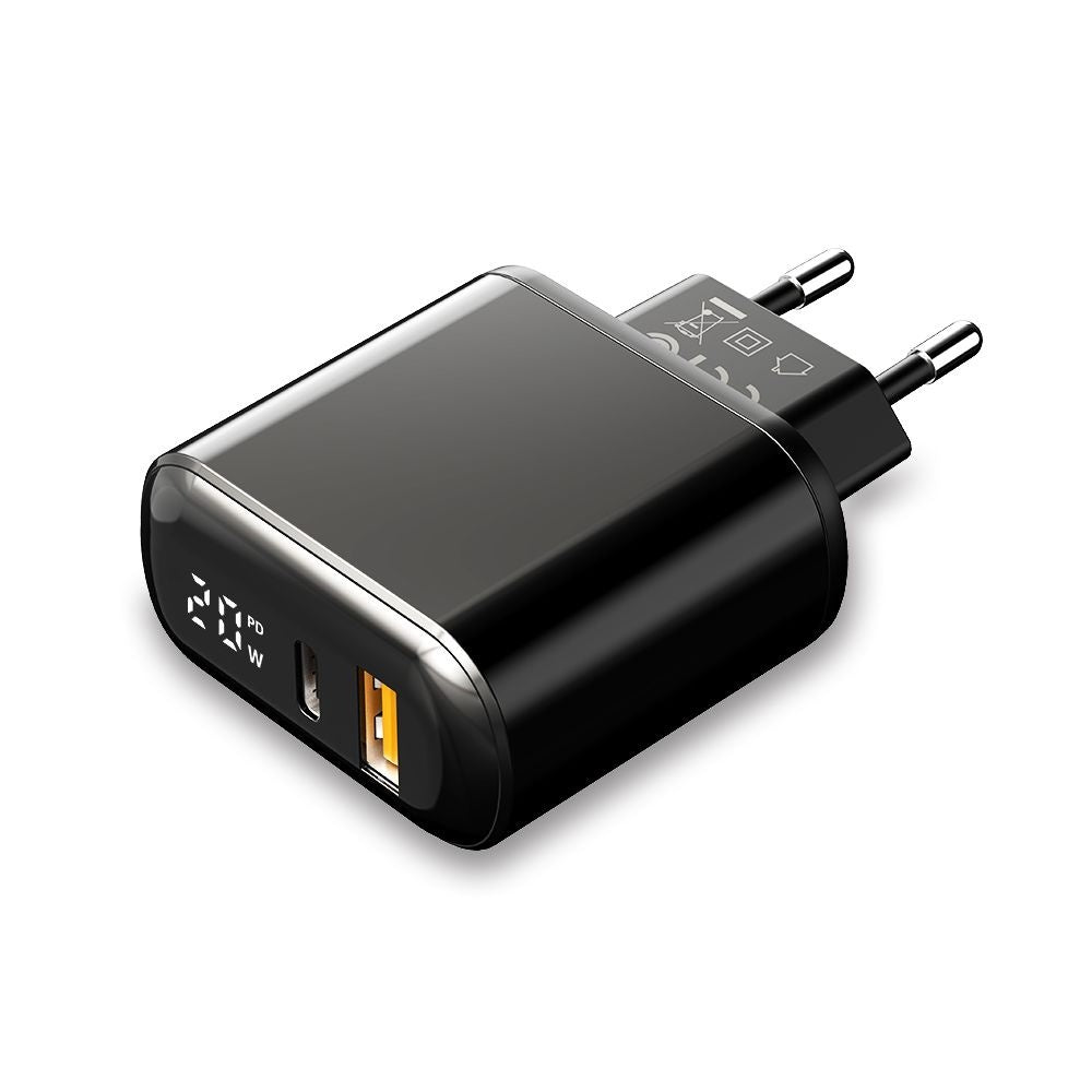 McDodo CH-7170 Chocolate Display hálózati töltő, 20W, 3A, 1 x USB-A - 1 x USB-C, fekete