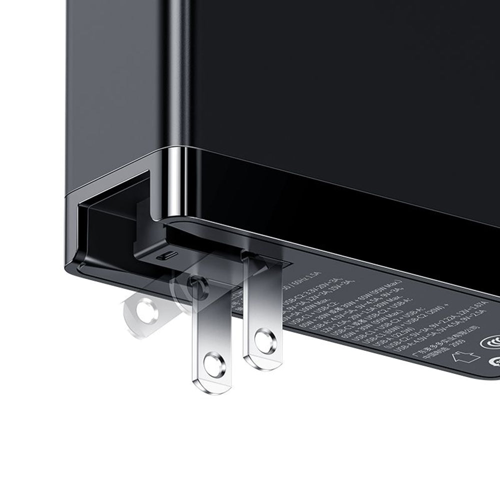 McDodo CH-8101 Pro Nuc AR Power Travel hálózati töltő, 100W, 5A, 1 x USB-A - 2 x USB-C, fekete