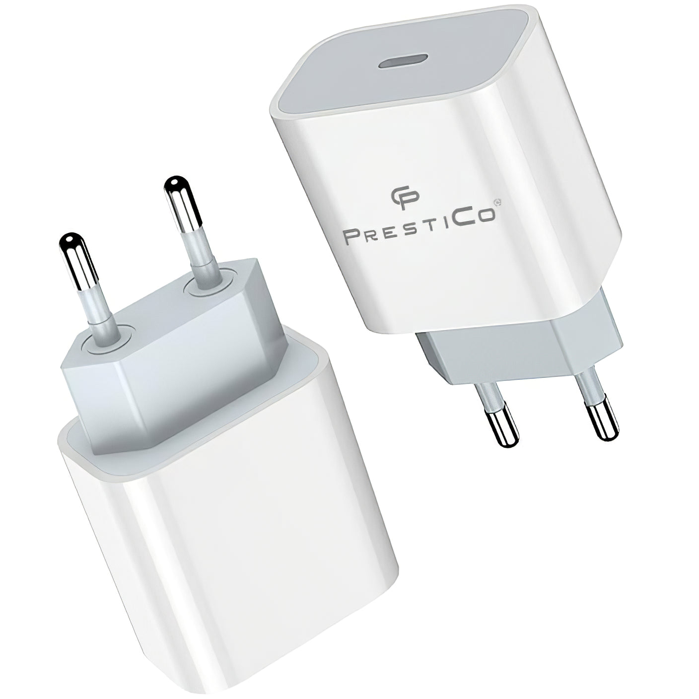 Prestico F8A Box hálózati töltő, 20W, 3A, 1 x USB-C, fehér