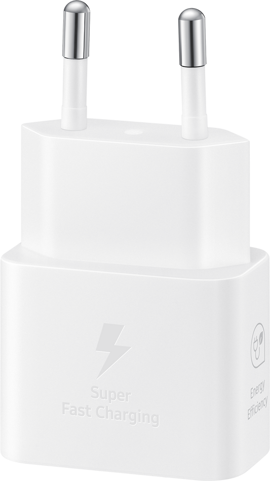 Samsung hálózati töltő, 25W, 3A, 1 x USB-C, fehér EP-T2510NWEGEU