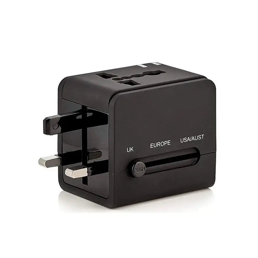 Techsuit HHt148 Travel hálózati töltő, 10W, 2A, 2 x USB-A, Fekete