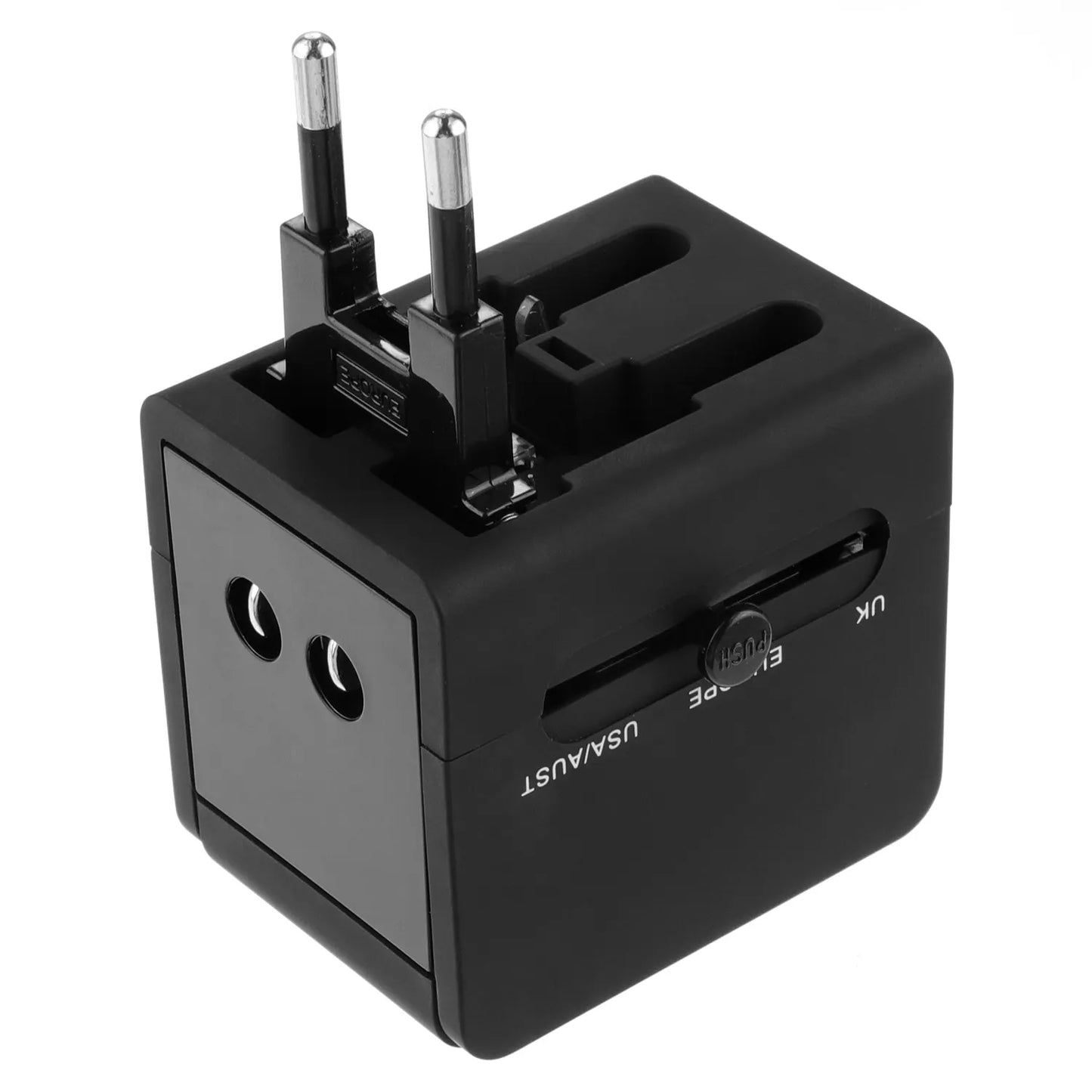 Techsuit HHt148 Travel hálózati töltő, 10W, 2A, 2 x USB-A, Fekete