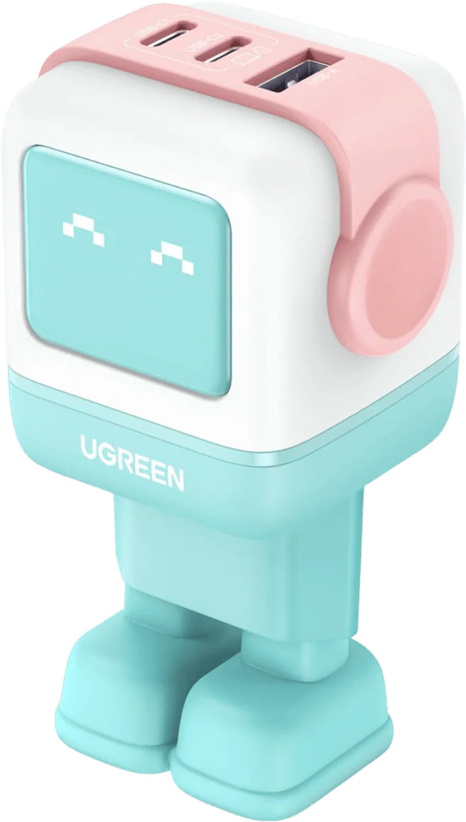 UGREEN CD361 Uno Hálózati Töltő, 65W, 3.25A, 1 x USB-A - 2 x USB-C, Türkiz