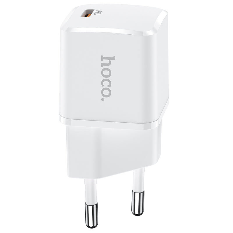 Hálózati töltő HOCO N10, 20W, 3A, 1 x USB-C, fehér