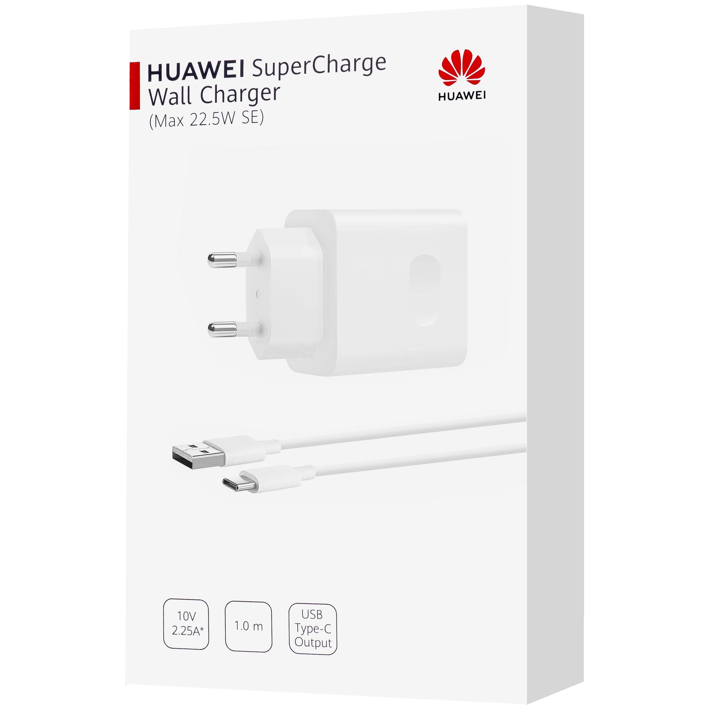 Huawei CP404B USB-C kábel hálózati töltő Huawei CP404B, 22,5W, 2,25A, 1 x USB-A, fehér 55033325
