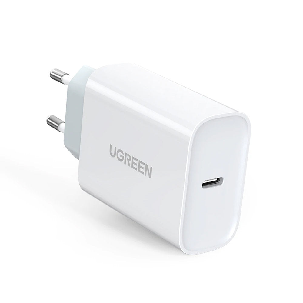 Hálózati töltő UGREEN CD127, 30W, 3A, 1 x USB-C, Fehér