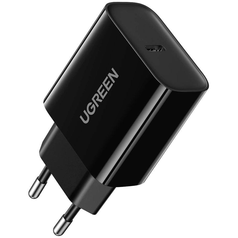 UGREEN CD137 hálózati töltő, 18W, 3A, 1 x USB-C, Fekete