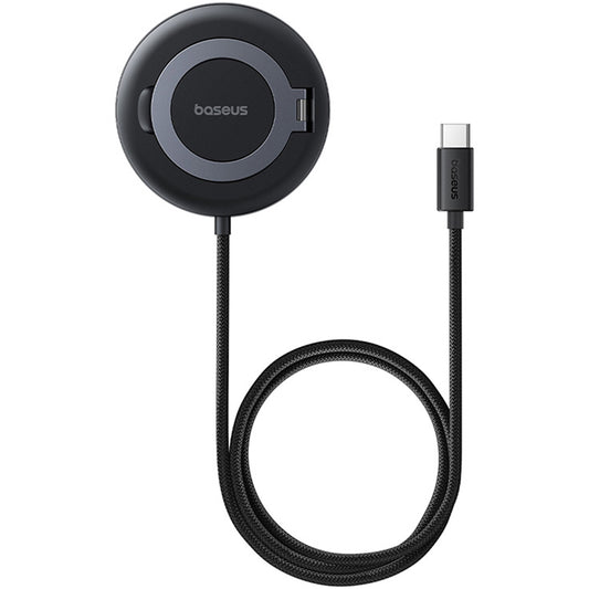 Baseus Simple Mini4 vezeték nélküli hálózati töltő, 15W, 1.67A, Fekete P10273300121-01