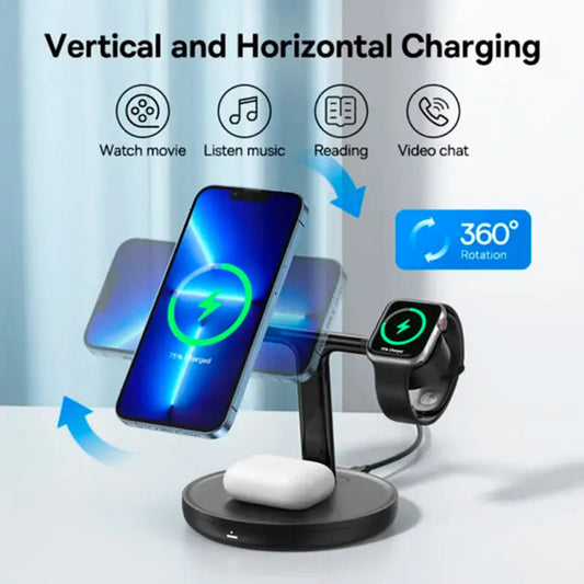 Baseus Swan 3in1 vezeték nélküli hálózati töltő, 20W, 1.67A, P10221302113-Z1