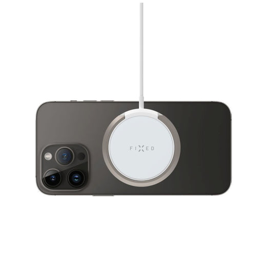 Wireless hálózati töltő Fixed Ring, 15W, 1.67A, Fehér