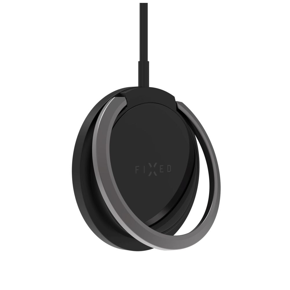 Vezeték nélküli hálózati töltő Fixed Ring, 15W, 1.67A, Fekete