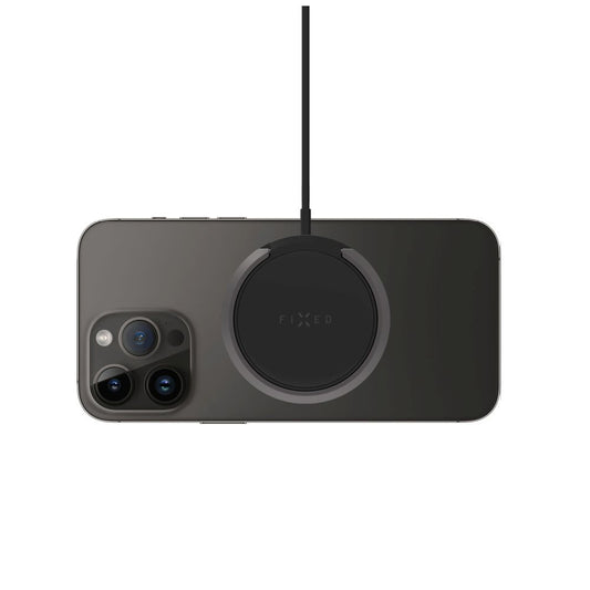 Vezeték nélküli hálózati töltő Fixed Ring, 15W, 1.67A, Fekete