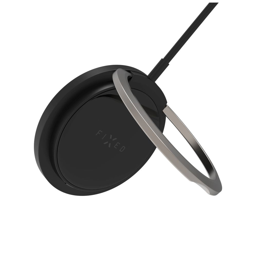 Vezeték nélküli hálózati töltő Fixed Ring, 15W, 1.67A, Fekete