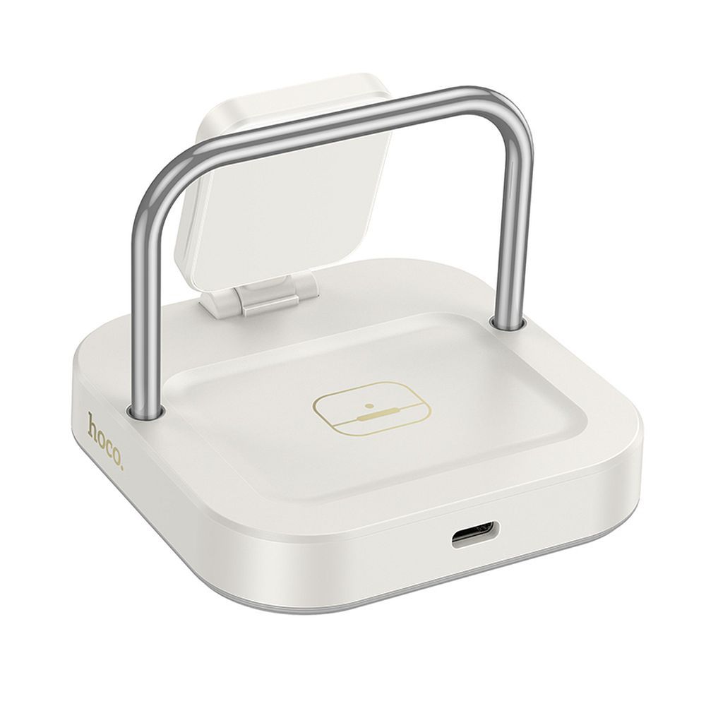 HOCO CQ16A 3in1 vezeték nélküli hálózati töltő, 15W, 1.67A, Fehér