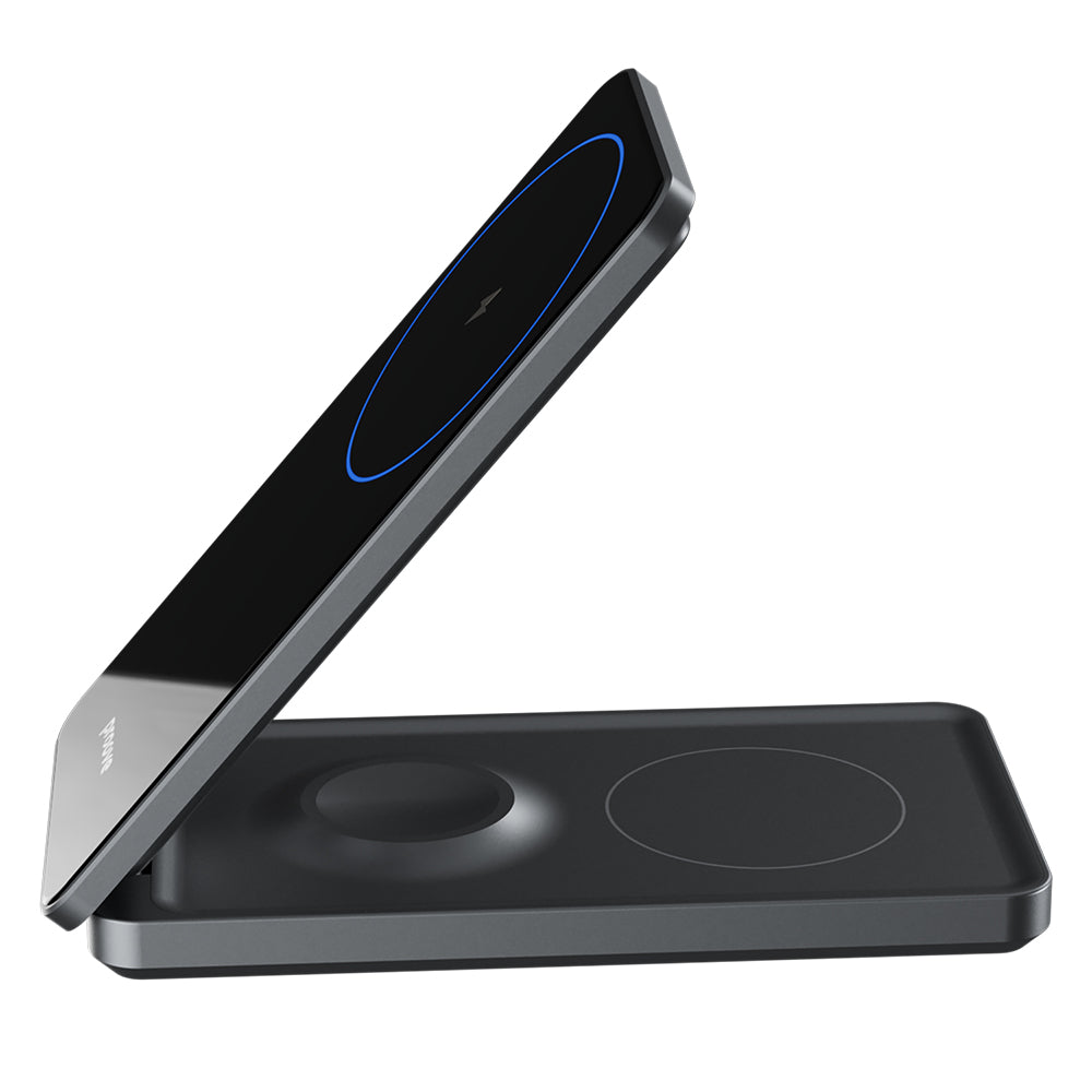 Proove Metal Edge 3in1 vezeték nélküli hálózati töltő, 15W, 1.67A, szürke WSME15010003