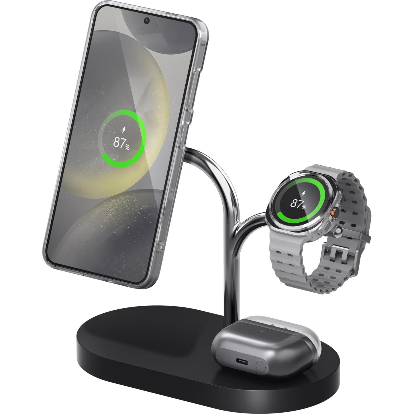 Samsung vezeték nélküli hálózati töltő, 15W, 1.67A, Fekete GP-PWU024WIABW