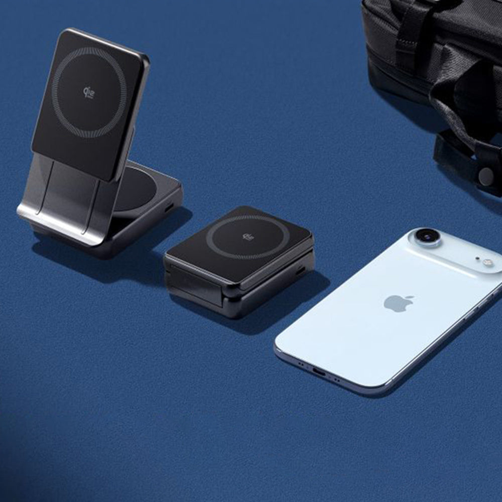 Spigen EF302MOQ 3in1, 25W, 1 x USB-C, szürke vezeték nélküli hálózati töltő