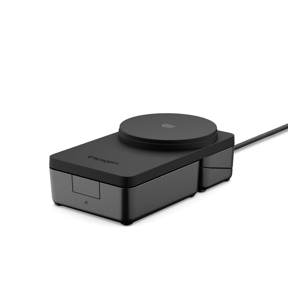 Spigen EF323MQ Essential 3in1, 25W, Fekete ACH10398 Vezeték nélküli Hálózati Töltő