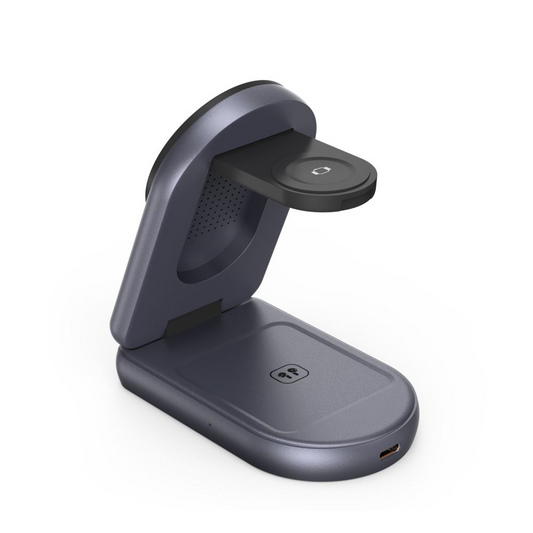 Tech-Protect A53 3in1 vezeték nélküli hálózati töltő, 25W, szürke