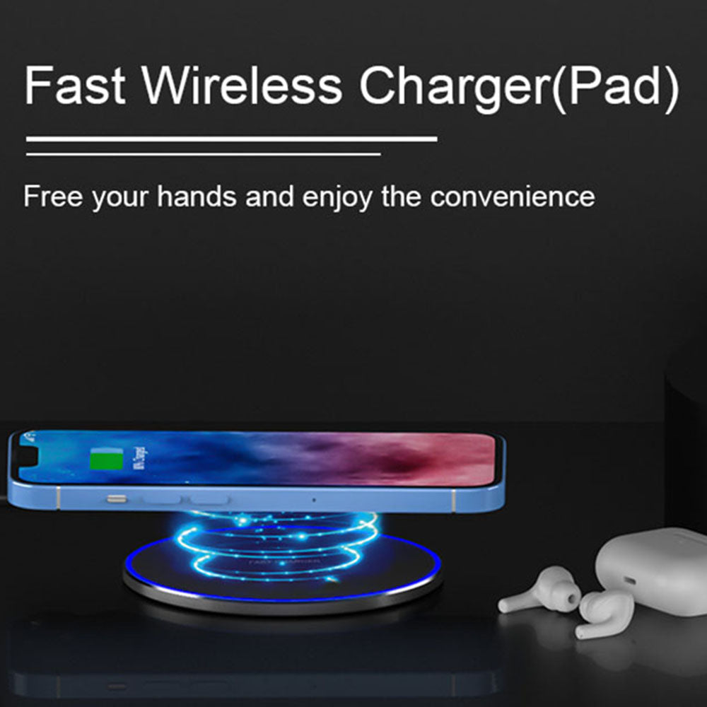 Techsuit CHWR031 Premium Vezeték Nélküli Hálózati Töltő, 15W, 1.67A, Fehér