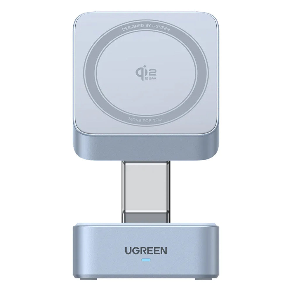 UGREEN W752 2in1 vezeték nélküli hálózati töltő, 35W, 3A, 1 x USB-C, Kék