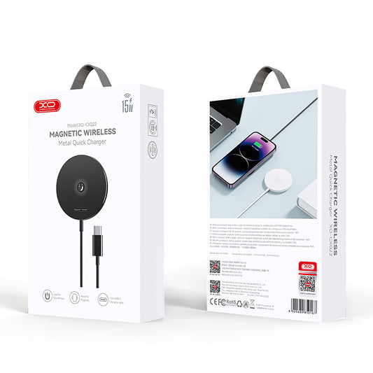 Vezeték nélküli hálózati töltő XO Design CX022, 15W, 1.67A, fekete