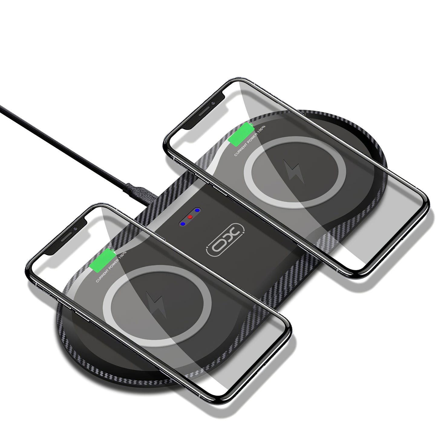 Vezeték nélküli hálózati töltő XO Design WX026, 20W, 1.1A, fekete