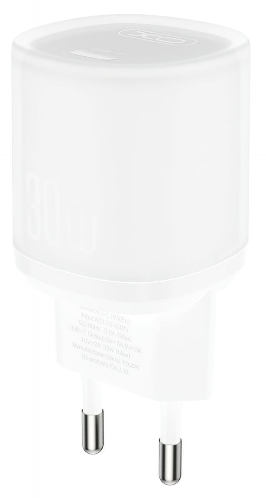 XO Design L150 hálózati töltő, 30W, 3A, 1 x USB-C, Fehér