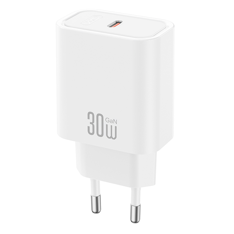 XO Design CE41 hálózati töltő, 30W, 3A, 1 x USB-C, Fehér