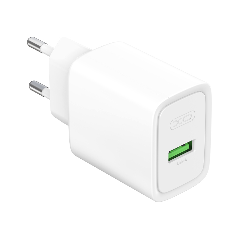 XO Design CE50 hálózati töltő, 18 W, 3 A, 1 × USB-A, fehér