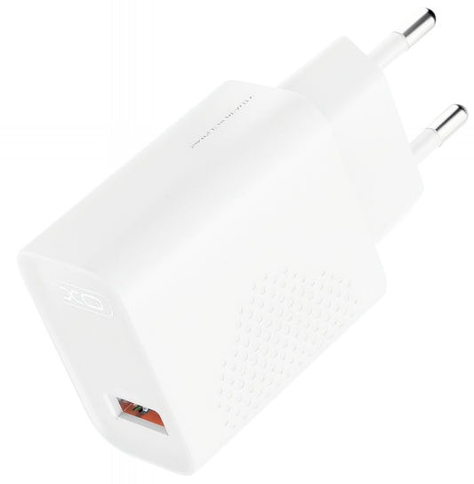 XO Design L159 hálózati töltő, 18W, 3A, 1 x USB-A, Fehér