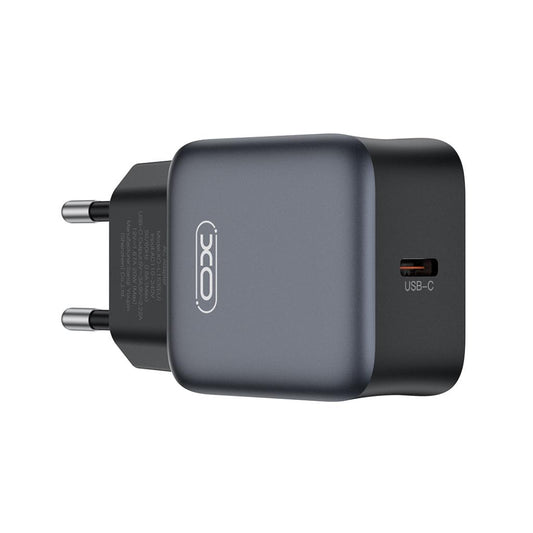 XO Design L155 hálózati töltő, 30W, 3A, 1 x USB-C, Fekete